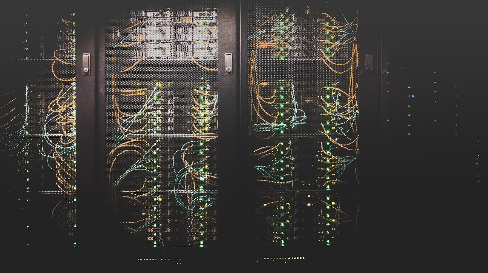 Enterprise server room infrastructure and power backup racks